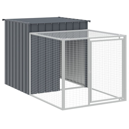 Chicken coop/outdoor anthracite 110x813x110 cm galvanized steel