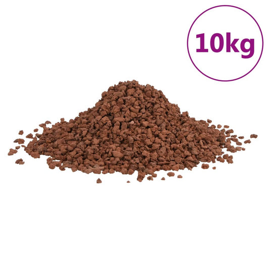 Vulkaaniset kivet 10 kg punainen 5-8 mm