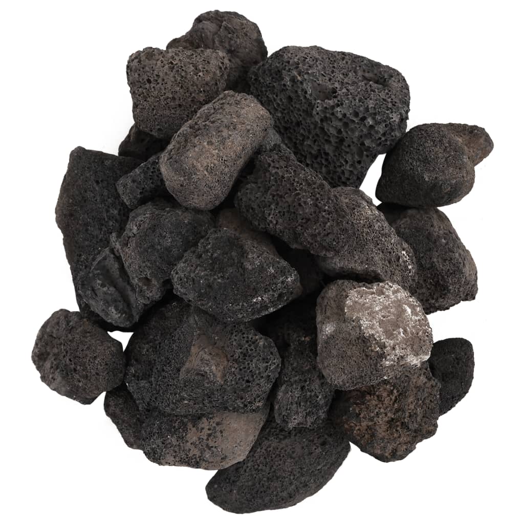 Vulkaaniset kivet 25 kg musta 5-8 cm
