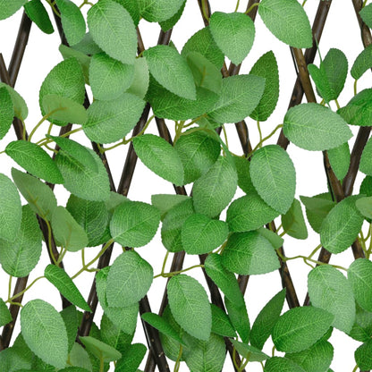  Säleikkö tekomuratti laajennettava 5 kpl vihreä 180x65 cm