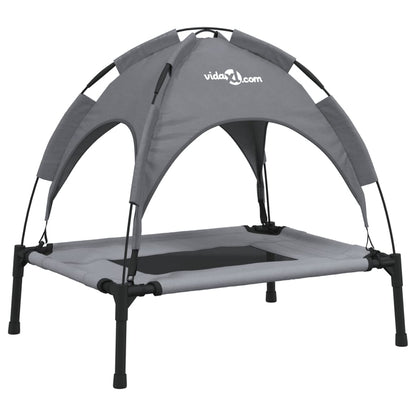 Dog bed with canopy anthracite Oxford fabric and steel