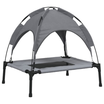 Dog bed with canopy anthracite Oxford fabric and steel