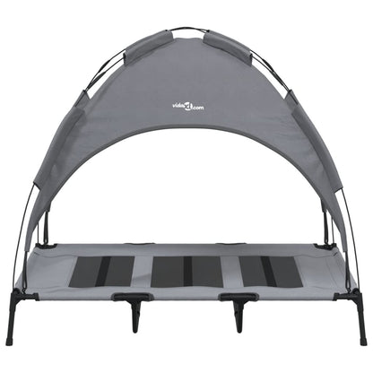 Dog bed with canopy anthracite Oxford fabric and steel