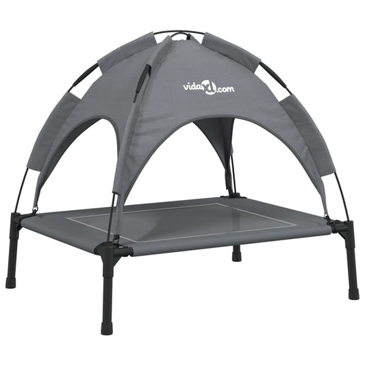 Dog bed with canopy anthracite Oxford fabric and steel