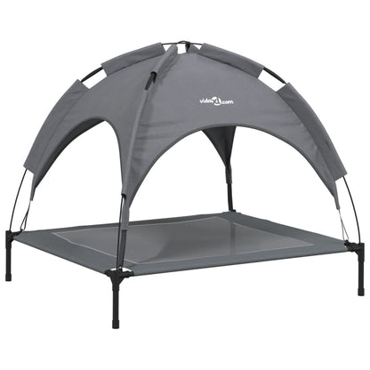 Dog bed with canopy anthracite Oxford fabric and steel