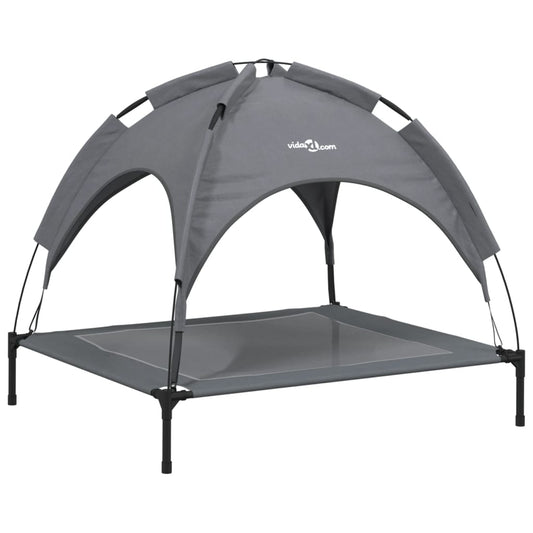 Dog bed with canopy anthracite Oxford fabric and steel