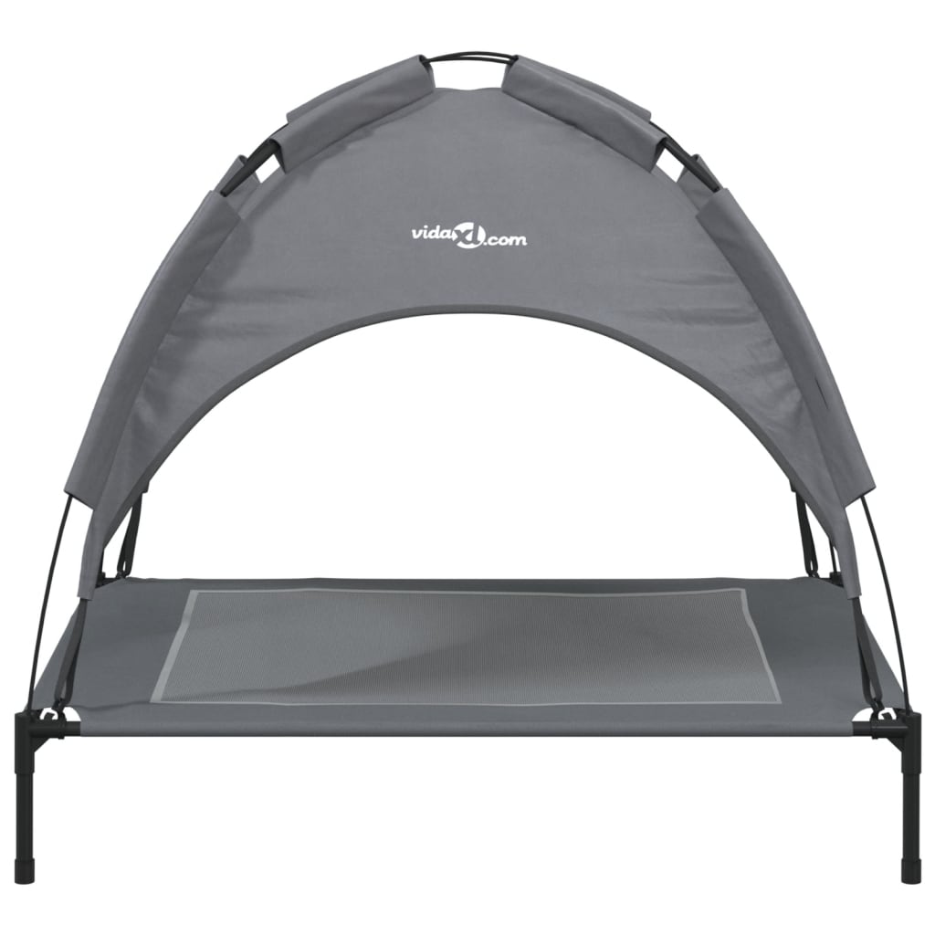 Dog bed with canopy anthracite Oxford fabric and steel