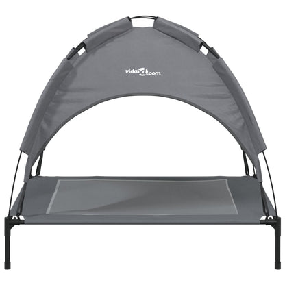 Dog bed with canopy anthracite Oxford fabric and steel