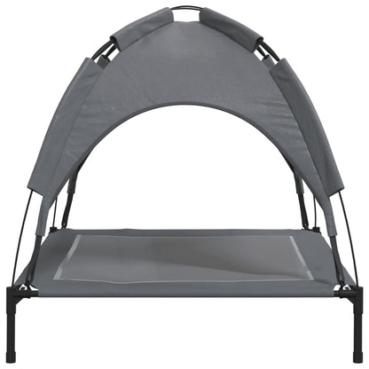 Dog bed with canopy anthracite Oxford fabric and steel