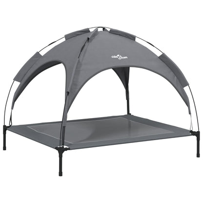 Dog bed with canopy anthracite Oxford fabric and steel