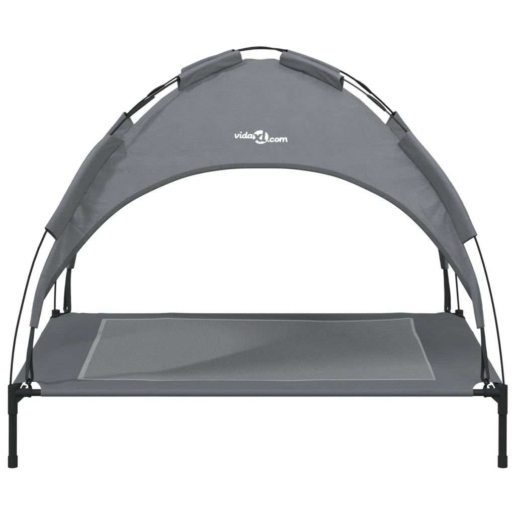 Dog bed with canopy anthracite Oxford fabric and steel