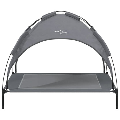Dog bed with canopy anthracite Oxford fabric and steel
