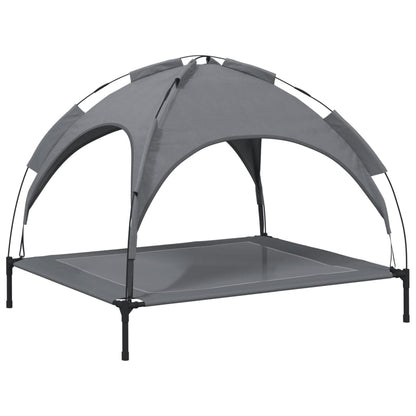 Dog bed with canopy anthracite Oxford fabric and steel