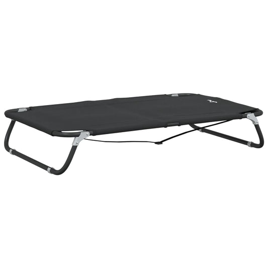 Foldable dog bed anthracite Oxford fabric and steel