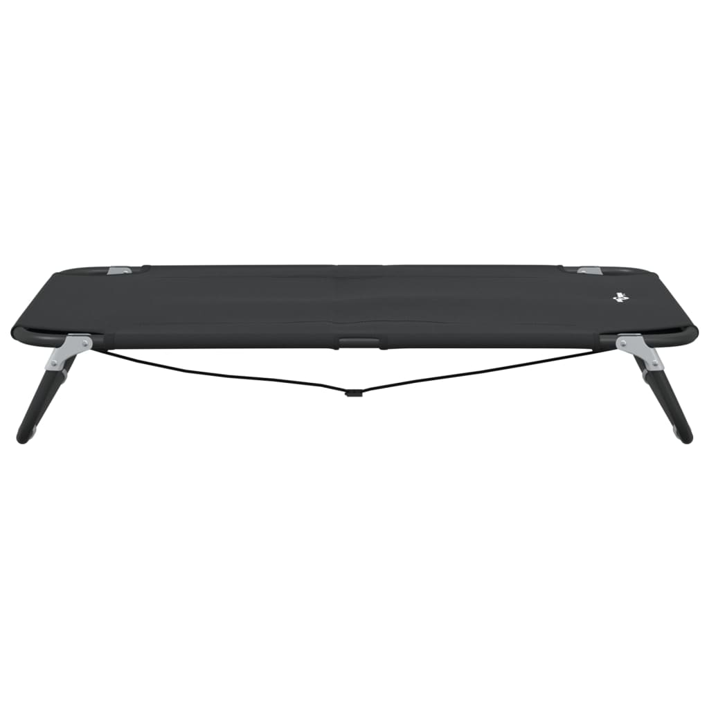Foldable dog bed anthracite Oxford fabric and steel