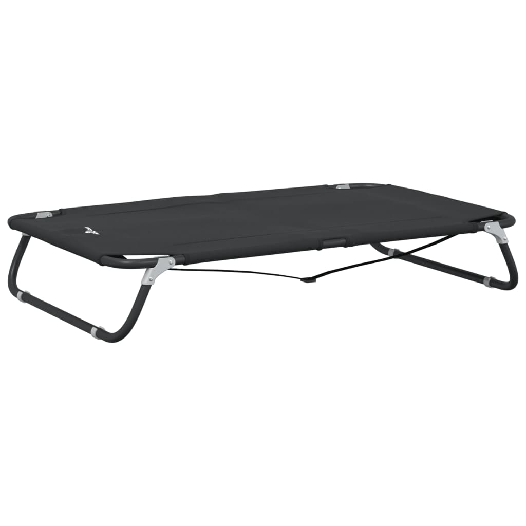 Foldable dog bed anthracite Oxford fabric and steel