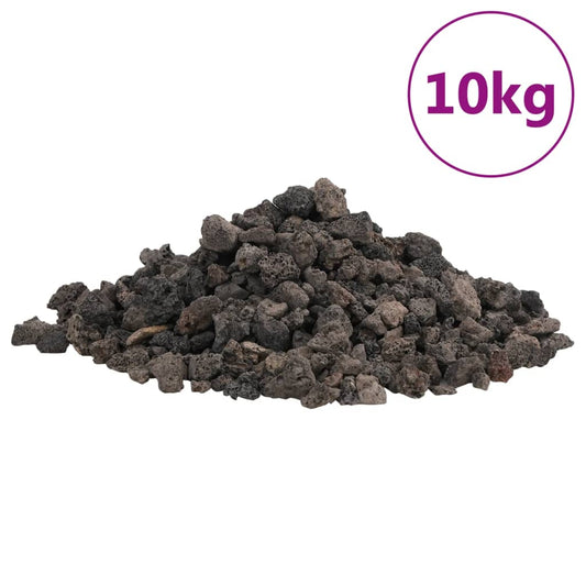 Vulkaaniset kivet 10 kg musta 1-2 cm