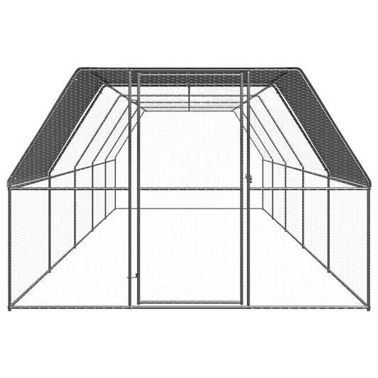 Chicken coop 3x10x2 m galvanized steel