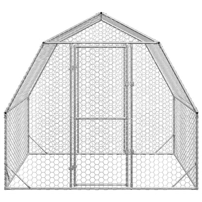 Chicken run 2.5x2x2.25 m galvanized steel