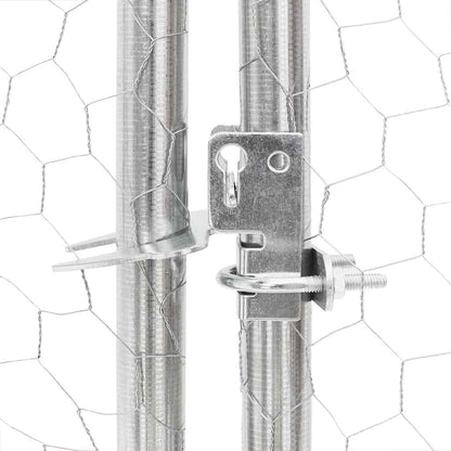 Chicken run 2.5x2x2.25 m galvanized steel