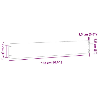 Nurmikon reunalistat 10 kpl 15x103 cm ruostumatonta terästä