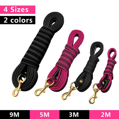 Jäljestys / metsästys pitkät hihnat / Tracking Leash Rope Durable Strong Dog Leash Dogs Walking Training 2M/3M/5M/9M