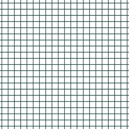 Verkkokohdistettu aita 7 Flanged Tolpalla Vihreä 1.5x10 m Teräs