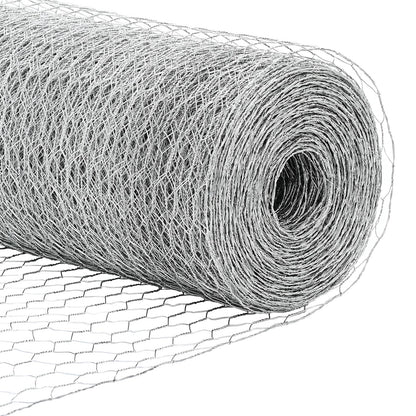 Verkkopostit 11 kpl U-kanava 60 cm Galvanoitu teräs, vidaXL Kuusikulmio verkko 0,5x100 m Galvanoitu teräs