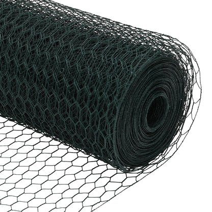 Aitapylväät 11 kpl U-kanavakuvio Vihreä 40 cm Teräs, vidaXL Kuusikulmainen aita Vihreä 0.4x100 m Teräs