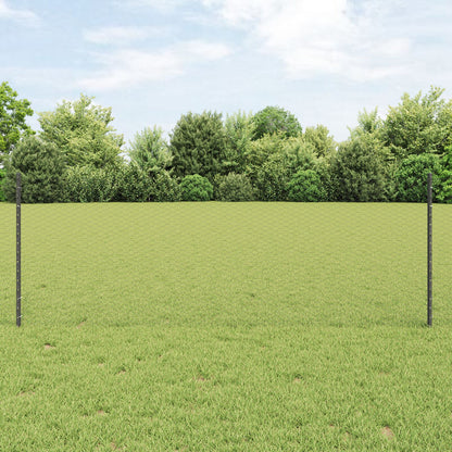 Verkkoposti 11 kpl U-kanava Harmaa 80 cm Teräs, vidaXL Kuusikulmainen verkko Harmaa 0.8x100 m Teräs