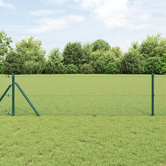 Vihreä PVC-pinnoitettu pylvässetti 2 kpl 25 x 0.5 m Kestävä