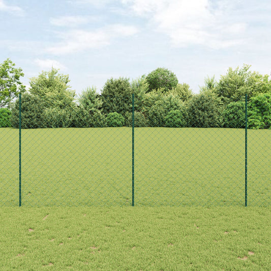 :n ketjuverkkohäkkä 22 U-pylväällä Vihreä 1.6x25 m Teräs