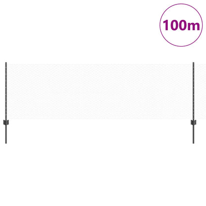 Verkkoposti 11 kpl U-kanava Harmaa 80 cm Teräs, vidaXL Kuusikulmainen verkko Harmaa 0.8x100 m Teräs