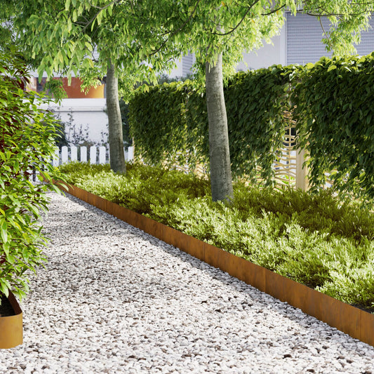 :n nurmivärjät 20 kpl 100x0.5x20 cm säänkestävä teräs