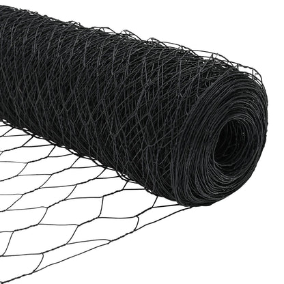 Verkkopostit 22 kpl U-kanava Harmaa 160 cm Teräs, vidaXL Kuusikulmainen verkko Harmaa 1.6x100 m Teräs