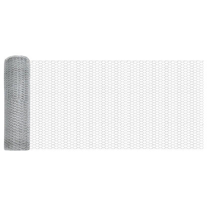Verkkopostit 11 kpl U-kanava 60 cm Galvanoitu teräs, vidaXL Kuusikulmio verkko 0,5x100 m Galvanoitu teräs