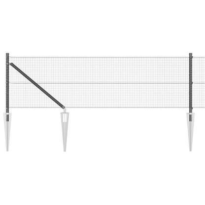 Yhdistetty metalliaita 13 piikkipostilla Harmaa 0.4x100 m Teräs