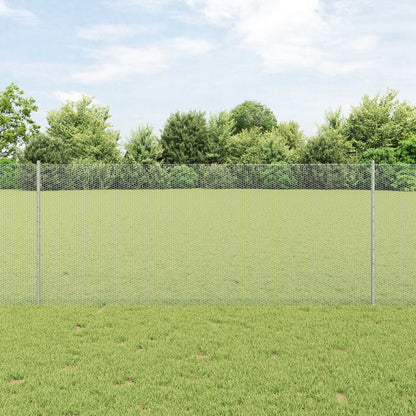 Aitapylväät 10 kpl U-kanava 100 cm galvanoitua terästä, vidaXL Kuusikulmainen aita 1x10 m galvanoitua terästä