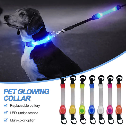 Led valo pantaan,hihnaan tms. / Dog Glowing Collar & Leash Anti Lost Safety Outdoor Waterproof Warning LED Flashing Light Strip Pet Harness Dog Accessories