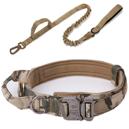 Taktinen koiran panta+hihna paketti, tai erikseen,useita värejä / Pet Dog Collar Leash Set Nylon Material Durable Dog Collar Reflective Leash Pet Tactical Training Dog Collar Large Dog Leash Set