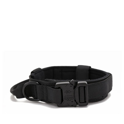 Taktinen koiran panta+hihna paketti, tai erikseen,useita värejä / Pet Dog Collar Leash Set Nylon Material Durable Dog Collar Reflective Leash Pet Tactical Training Dog Collar Large Dog Leash Set