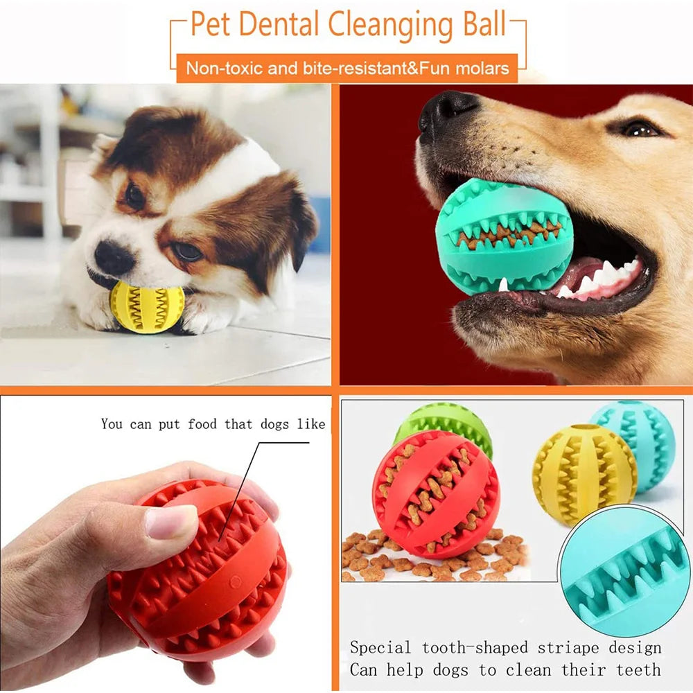Koiran herkku pallo / puuhapallo Dog Toy Interactive Rubber Dog Ball