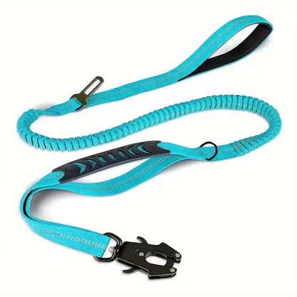 Jykevä ja näyttävä koiranhihna, eri värejä / Heavy Duty Dog Leash, 4-6FT Shock Absorbing Tactical Dog Leash with 2 Padded Handles, Advanced Easy Metal Clip, No Pull Reflecti