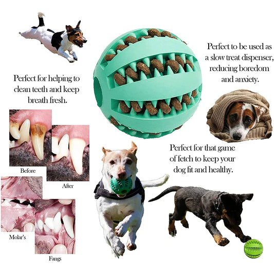 Koiran herkku pallo / puuhapallo Dog Toy Interactive Rubber Dog Ball