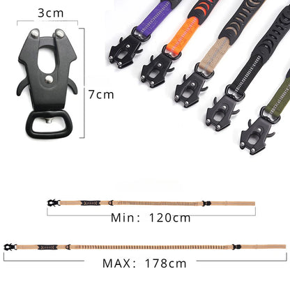 Heijastava, jykevä koiranhihna, eri värejä / Reflective Shock Absorbing Pet Leashes with Car Seatbelt for Large Dogs Heavy Duty Tactical Bungee Dog Leash No Pull Dog Leash