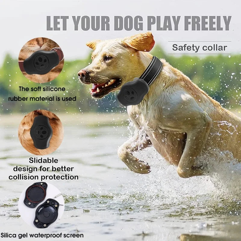 Airtag paikannus panta, koiranpanta, vedenpitävä, erivärejä / Upgraded AirTag Dog Collar, IP68 Waterproof Air Tag Holder, Reflective, Ultra-Durable, Comfortable for Small Medium Large Pet