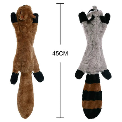 Yli ajetut pehmoeläimet / Funny Simulated Animal dog toy