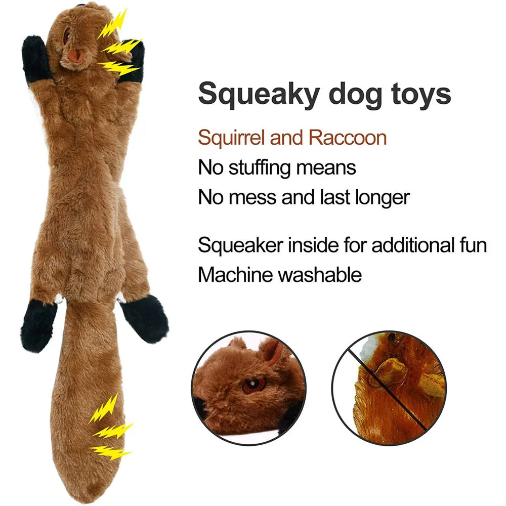 Yli ajetut pehmoeläimet / Funny Simulated Animal dog toy