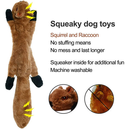 Yli ajetut pehmoeläimet / Funny Simulated Animal dog toy