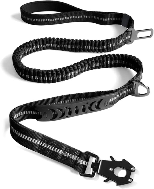 Jykevä ja näyttävä koiranhihna, eri värejä / Heavy Duty Dog Leash, 4-6FT Shock Absorbing Tactical Dog Leash with 2 Padded Handles, Advanced Easy Metal Clip, No Pull Reflecti